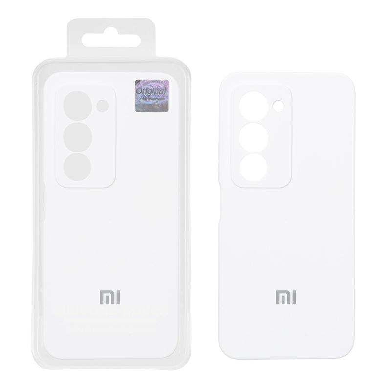 قاب گوشی Redmi 15 4G شیائومی سیلیکونی اورجینال پاک کنی درجه یک زیربسته سفید کد 106964