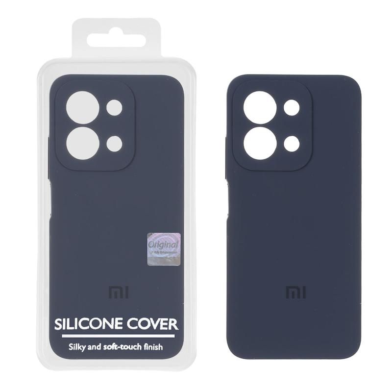 قاب گوشی Redmi 15C / Poco C85 شیائومی سیلیکونی اورجینال پاک کنی درجه یک زیربسته سرمه ای تیره کد 106968