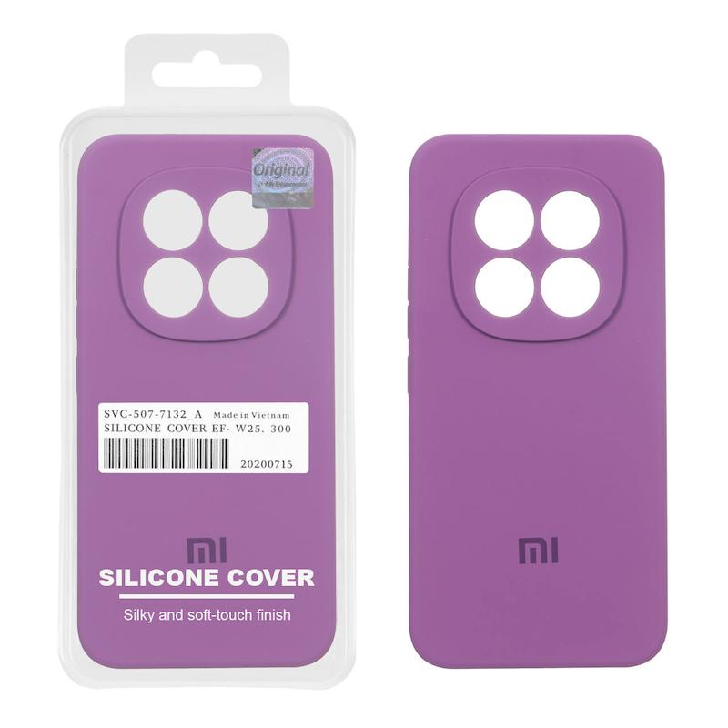 قاب گوشی Redmi Note 15 Pro Plus شیائومی سیلیکونی اورجینال پاک کنی درجه یک زیربسته بنفش کد 106973