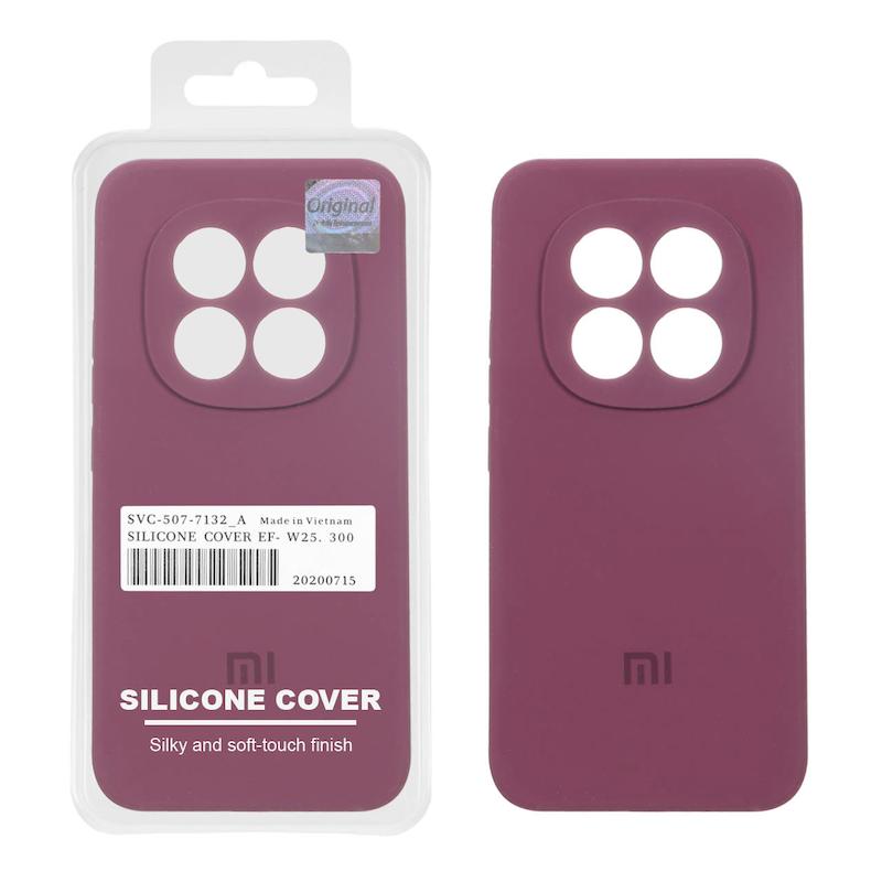 قاب گوشی Redmi Note 15 Pro Plus شیائومی سیلیکونی اورجینال پاک کنی درجه یک زیربسته زرشکی کد 106974