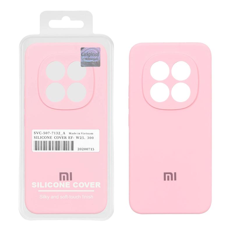 قاب گوشی Redmi Note 15 Pro Plus شیائومی سیلیکونی اورجینال پاک کنی درجه یک زیربسته صورتی کد 106978