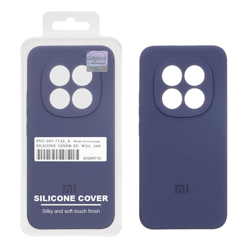 قاب گوشی Redmi Note 15 Pro Plus شیائومی سیلیکونی اورجینال پاک کنی درجه یک زیربسته سرمه ای کد 106980