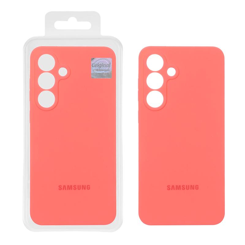 قاب گوشی Galaxy S25 FE سامسونگ سیلیکونی اورجینال پاک کنی درجه یک زیربسته مرجانی کد 106988