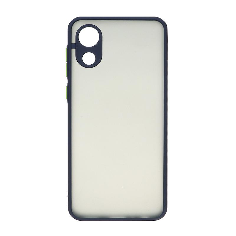 قاب گوشی Galaxy A03 Core سامسونگ پشت مات محافظ لنز دار دور سیلیکونی مشکی کد 106921