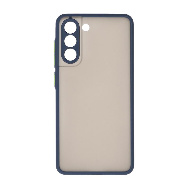 قاب گوشی Galaxy S21 FE سامسونگ پشت مات محافظ لنز دار دور سیلیکونی مشکی کد 106923