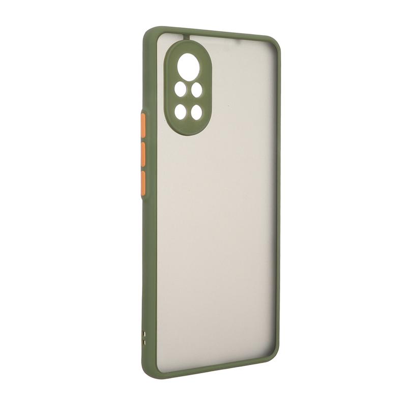 قاب گوشی Huawei Nova 8 هوآوی پشت مات محافظ لنز دار دور سیلیکونی سبز روشن کد 106933