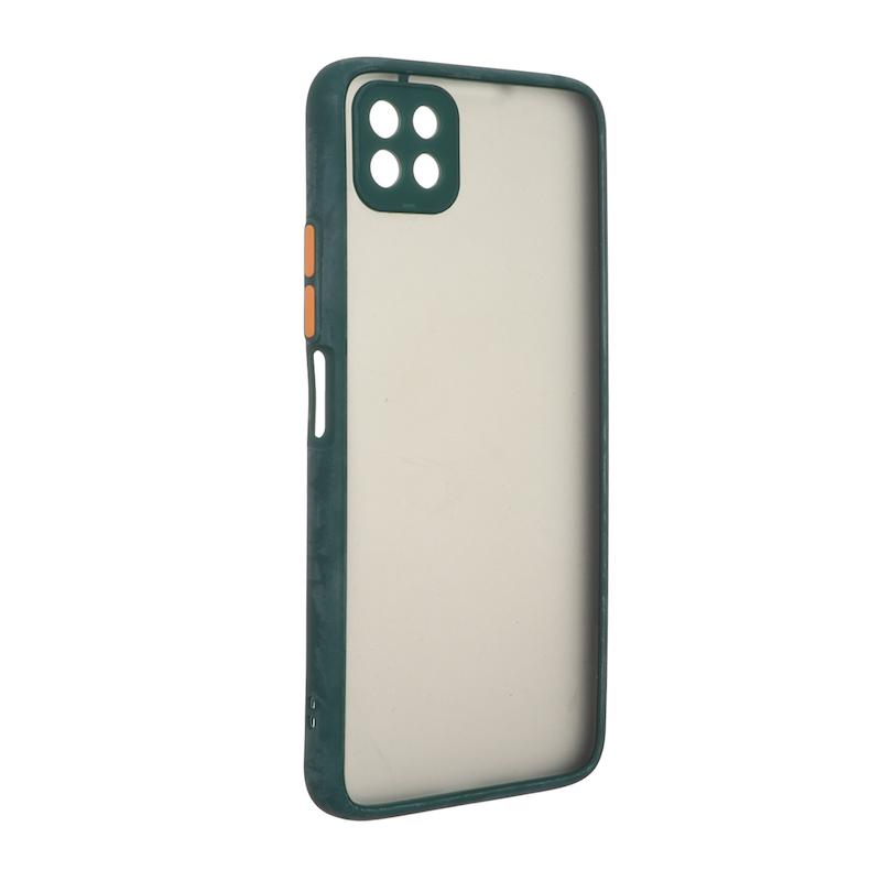 قاب گوشی Huawei Nova Y60 هوآوی پشت مات محافظ لنز دار دور سیلیکونی سبز تیره کد 106936