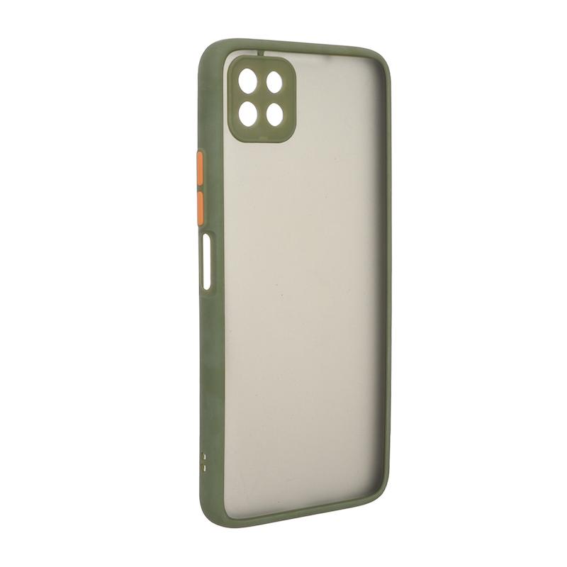 قاب گوشی Huawei Nova Y60 هوآوی پشت مات محافظ لنز دار دور سیلیکونی سبز روشن کد 106937