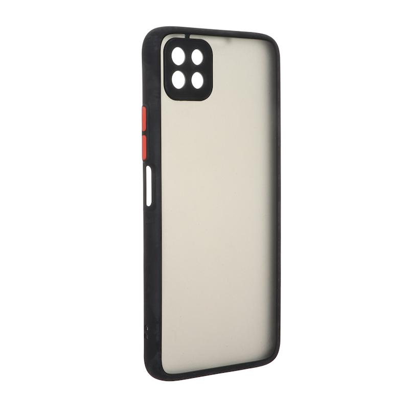 قاب گوشی Huawei Nova Y60 هوآوی پشت مات محافظ لنز دار دور سیلیکونی مشکی کد 106938