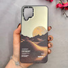 قاب گوشی Galaxy A12 / M12 سامسونگ اورجینال GOOD LUCK دور مات طرح DESERT کد 107031