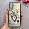 قاب گوشی Galaxy S24 FE سامسونگ اورجینال GOOD LUCK دور مات طرح قلب کد 107157