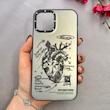 قاب گوشی iPhone 12 Pro Max آیفون اورجینال GOOD LUCK دور مات طرح قلب کد 107245
