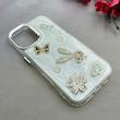 قاب گوشی iPhone 17 آیفون لاکچری رزینی لنز کرومی طرح خرگوش کد 107458