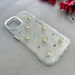قاب گوشی iPhone 13 / iPhone 14 آیفون لاکچری شفاف رزینی لنز کرومی طرح چشم کیارا کد 107461