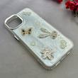 قاب گوشی iPhone 13 / iPhone 14 آیفون لاکچری رزینی لنز کرومی طرح خرگوش کد 107463