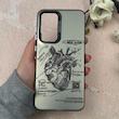 قاب گوشی Galaxy A56 سامسونگ So CooL سوکول اورجینال فانتزی دور مات دکمه کرومی طرح قلب کد 108483