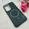 قاب گوشی Galaxy S24 FE سامسونگ لدر دیزاین SOFT Lether Design اسپیگن Spigen سیلیکونی طرح مگ سیف مشکی کد 108141