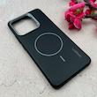قاب گوشی Redmi Note 13 4G شیائومی لدر دیزاین SOFT Lether Design اسپیگن Spigen سیلیکونی طرح مگ سیف مشکی کد 108184