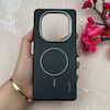 قاب گوشی Redmi Note 14 Pro 4G شیائومی لدر دیزاین SOFT Lether Design اسپیگن Spigen سیلیکونی طرح مگ سیف مشکی کد 108190