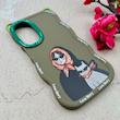 قاب گوشی Galaxy A16 سامسونگ سیلیکونی سولید SOLID منحنی عروسکی Love Story سبز کد 107742