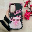 قاب گوشی Galaxy A35 سامسونگ سیلیکونی سولید SOLID منحنی عروسکی Love Story مشکی کد 107769