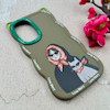 قاب گوشی Galaxy A36 سامسونگ سیلیکونی سولید SOLID منحنی عروسکی Love Story سبز کد 107773