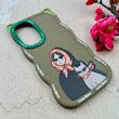 قاب گوشی Galaxy A36 سامسونگ سیلیکونی سولید SOLID منحنی عروسکی Love Story سبز کد 107773