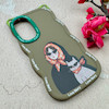 قاب گوشی Galaxy A55 سامسونگ سیلیکونی سولید SOLID منحنی عروسکی Love Story سبز کد 107795