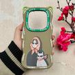 قاب گوشی Redmi Note 14 Pro 4G شیائومی سیلیکونی سولید SOLID منحنی عروسکی Love Story سبز کد 107854