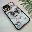 قاب گوشی iPhone 13 Pro Max آیفون لاین کمرا اورجینال Q Series فانتزی محافظ لنزدار طرح کرومی مشکی کد 107957