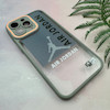 قاب گوشی iPhone 15 Pro Max آیفون لاین کمرا اورجینال Q Series فانتزی محافظ لنزدار طرح JORDAN خاکستری کد 107964