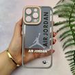 قاب گوشی iPhone 15 Pro Max آیفون لاین کمرا اورجینال Q Series فانتزی محافظ لنزدار طرح JORDAN خاکستری کد 107964