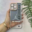 قاب گوشی iPhone 16 Pro Max آیفون لاین کمرا اورجینال Q Series فانتزی محافظ لنزدار طرح JORDAN خاکستری کد 107965