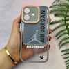 قاب گوشی iPhone 16 آیفون لاین کمرا اورجینال Q Series فانتزی محافظ لنزدار طرح JORDAN خاکستری کد 107969