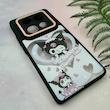 قاب گوشی Redmi Note 14 Pro 4G شیائومی لاین کمرا اورجینال Q Series فانتزی محافظ لنزدار طرح کرومی مشکی کد 107989