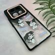قاب گوشی Redmi Note 14 Pro 4G شیائومی لاین کمرا اورجینال Q Series فانتزی محافظ لنزدار طرح کرومی مشکی کد 107990