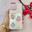 قاب گوشی iPhone 16 Pro Max آیفون اورجینال فانتزی سخت آینه ای لنز کرومی ایربگ دار طرح لبوبو کد 108036