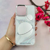 قاب گوشی iPhone 16 Pro Max آیفون اورجینال فانتزی سخت آینه ای لنز کرومی ایربگ دار طرح سیاره کد 108038