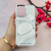 قاب گوشی iPhone 17 آیفون اورجینال فانتزی سخت آینه ای لنز کرومی ایربگ دار طرح سیاره کد 108050
