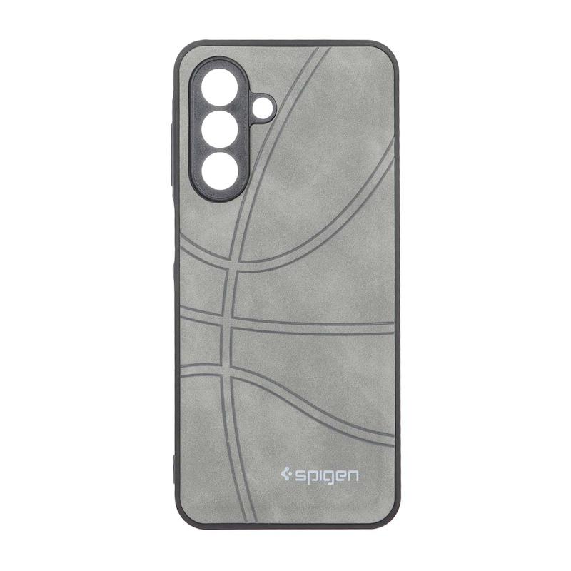 قاب گوشی Galaxy A26 سامسونگ جیر NBA اسپیجن Spigen ضد ضربه محافظ لنز دار طوسی کد 109041