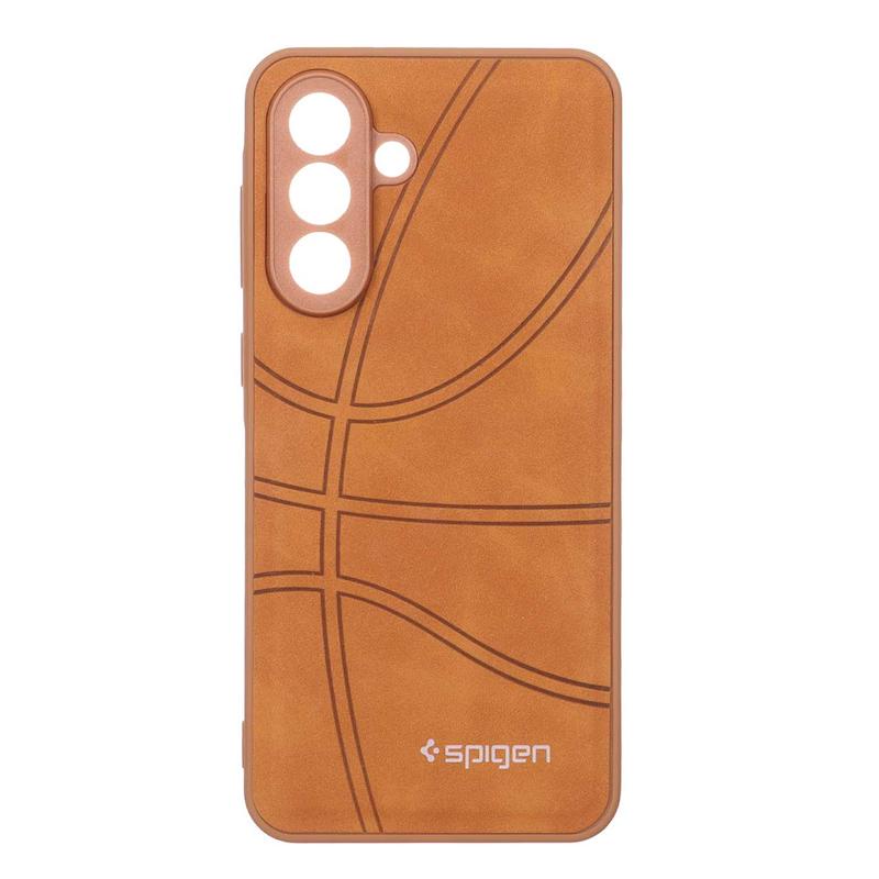 قاب گوشی Galaxy A36 / A56 سامسونگ جیر NBA اسپیجن Spigen ضد ضربه محافظ لنز دار عسلی کد 109046