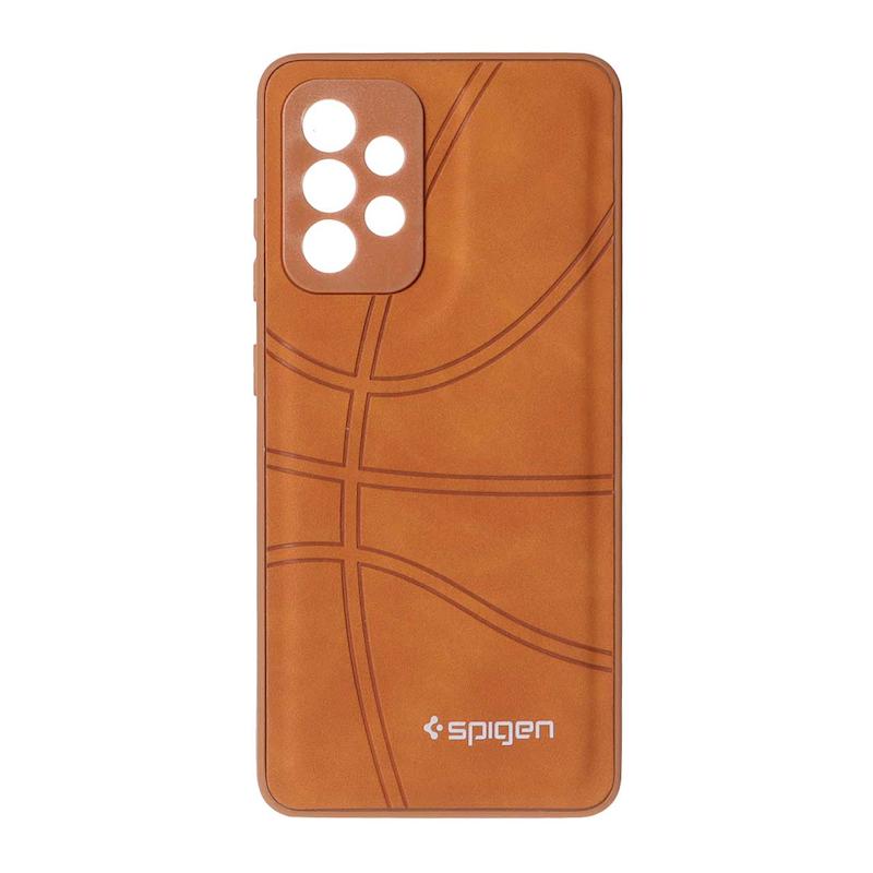 قاب گوشی Galaxy A52 4G / Galaxy A52 5G / Galaxy A52S سامسونگ جیر NBA اسپیجن Spigen ضد ضربه محافظ لنز دار عسلی کد 109047