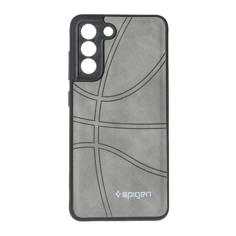 قاب گوشی Galaxy S21 FE سامسونگ جیر NBA اسپیجن Spigen ضد ضربه محافظ لنز دار طوسی کد 109055