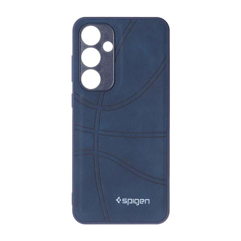 قاب گوشی Galaxy S24 FE سامسونگ جیر NBA اسپیجن Spigen ضد ضربه محافظ لنز دار سرمه ای کد 109060