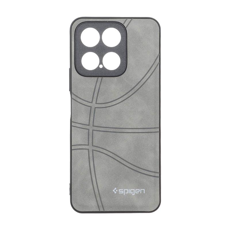 قاب گوشی Honor X5B / Honor X5B Plus آنر جیر NBA اسپیجن Spigen ضد ضربه محافظ لنز دار طوسی کد 109073