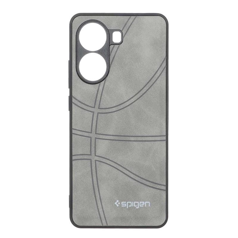 قاب گوشی Poco X7 Pro شیائومی جیر NBA اسپیجن Spigen ضد ضربه محافظ لنز دار طوسی کد 109096