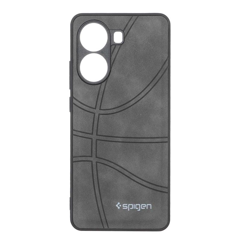 قاب گوشی Poco X7 Pro شیائومی جیر NBA اسپیجن Spigen ضد ضربه محافظ لنز دار خاکستری کد 109097