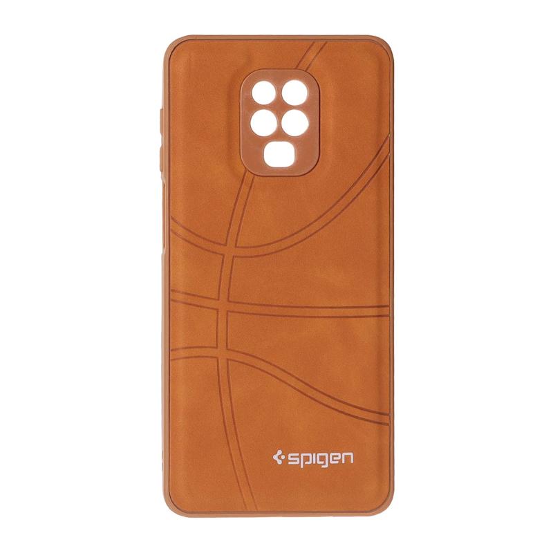 قاب گوشی Redmi Note 9S / Redmi Note 9 Pro شیائومی جیر NBA اسپیجن Spigen ضد ضربه محافظ لنز دار عسلی کد 109111