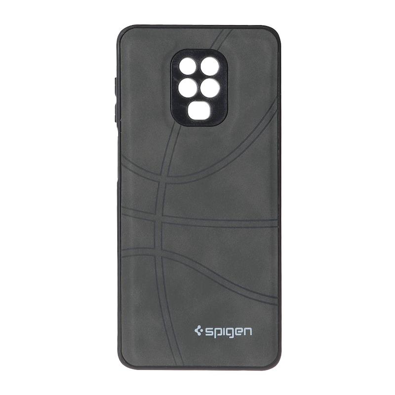 قاب گوشی Redmi Note 9S / Redmi Note 9 Pro شیائومی جیر NBA اسپیجن Spigen ضد ضربه محافظ لنز دار خاکستری کد 109113