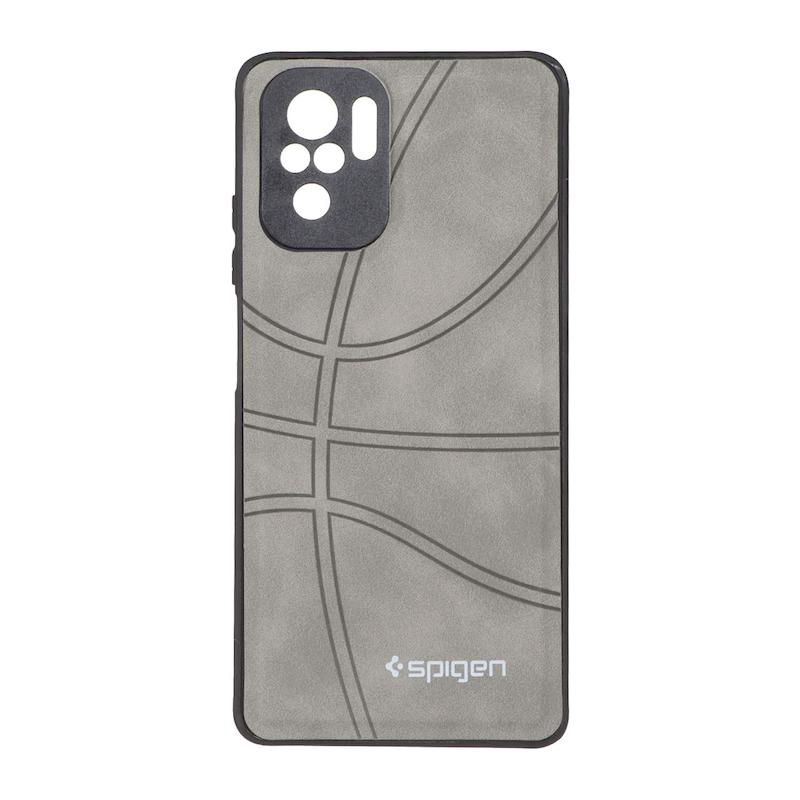 قاب گوشی Redmi Note 10S / Redmi Note 10 4G / Poco M5S شیائومی جیر NBA اسپیجن Spigen ضد ضربه محافظ لنز دار طوسی کد 109119